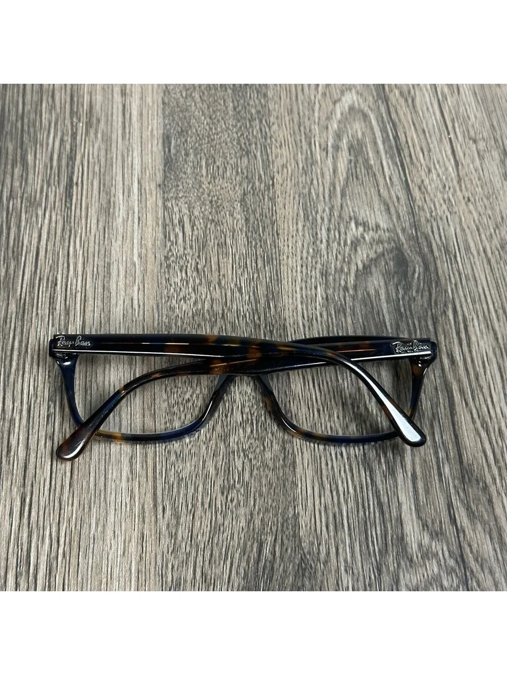 Rayban RB 5428 8174 HAVANA BLUE Square  Eyeglasses Frames 55-17-145 Frames Only